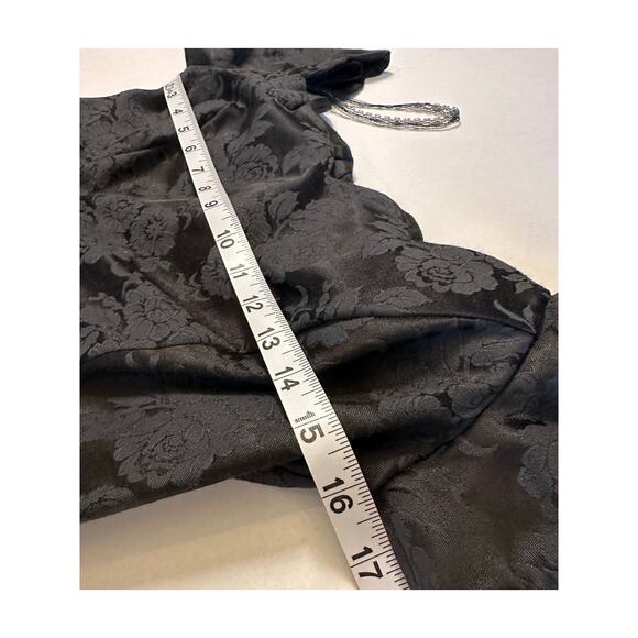 VTG Roberta Size 4 Small Black Mini Dress Sweetheart Wednesday Addams Costume - Picture 10 of 16